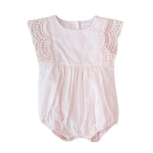 Stella Summer Bubble Romper in Blossom Pink by Jamie Kay